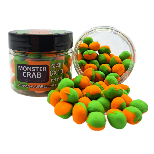 GUM Wafter 8 x 10 mm ORANGE / GREEN CRAB